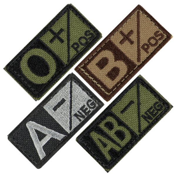 229-001. Condor Blood Type Velcro Patch