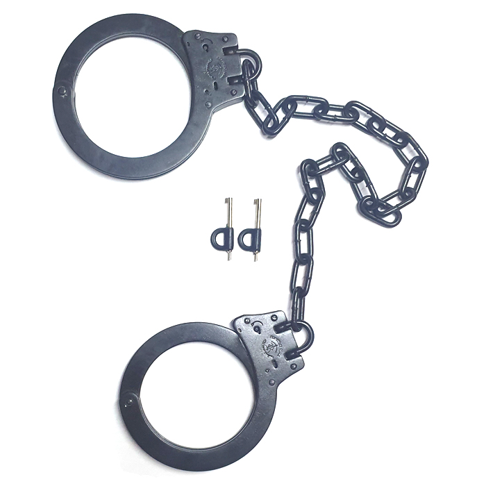ra-model-77-leg-irons-001. Model 77 Double Locking Leg Irons - Black Oxide