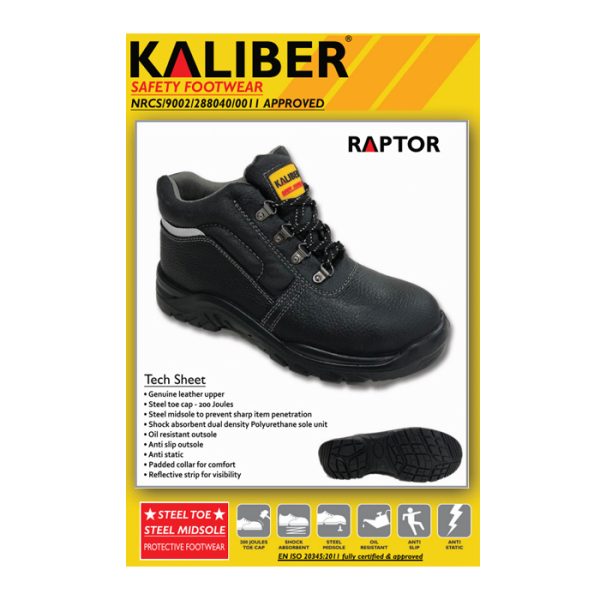 kaliber-raptor-002. Kaliber Raptor Steel Toe Safety Shoe