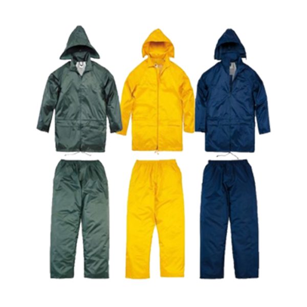 various rubberised rain suits 001. various rubberised rain suits 001