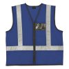v02 003. Reflective Jacket with Zip and ID Pouch