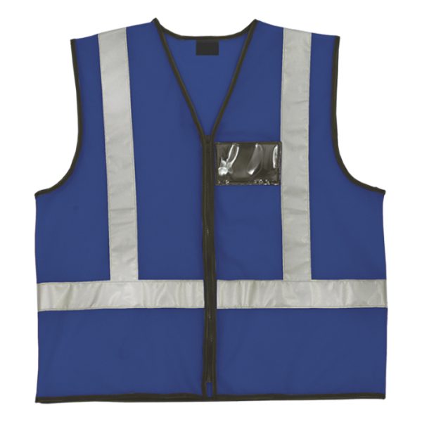 v02 003. Reflective Jacket with Zip and ID Pouch