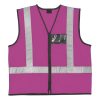 v02 004. Reflective Jacket with Zip and ID Pouch