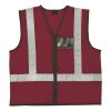 v02 002. Reflective Jacket with Zip and ID Pouch