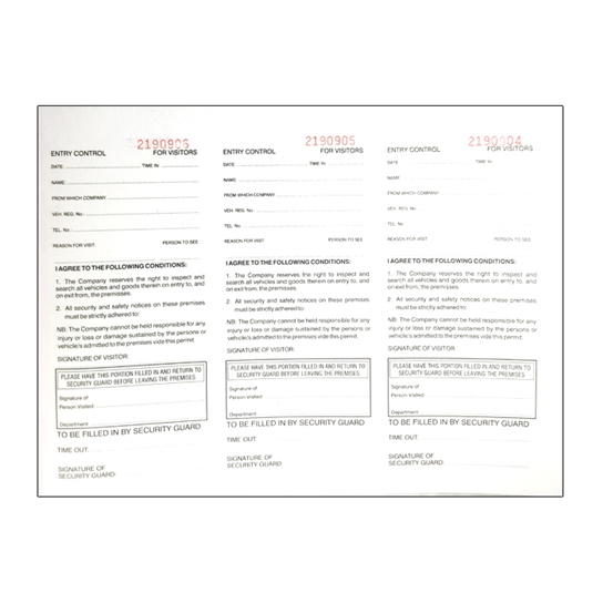 access control book - tear out 001. access control book - tear out 001