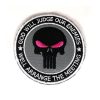 punisher round patch pink 001. punisher round patch pink 001