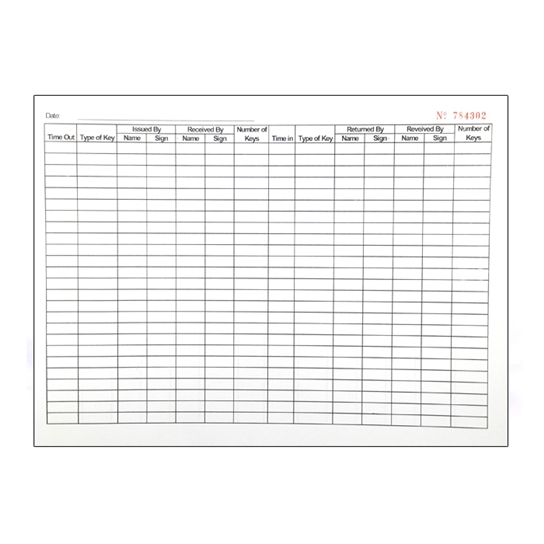 key register entry book 001. key register entry book 001
