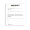 reaction slip book 001. reaction slip book 001