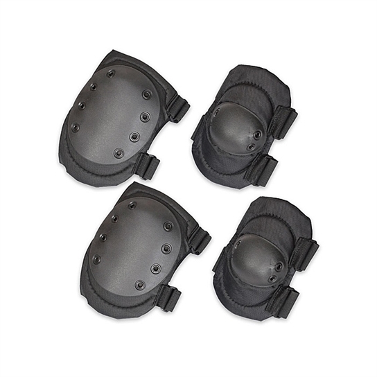 knee and elbow pads - black 001. knee and elbow pads - black 001