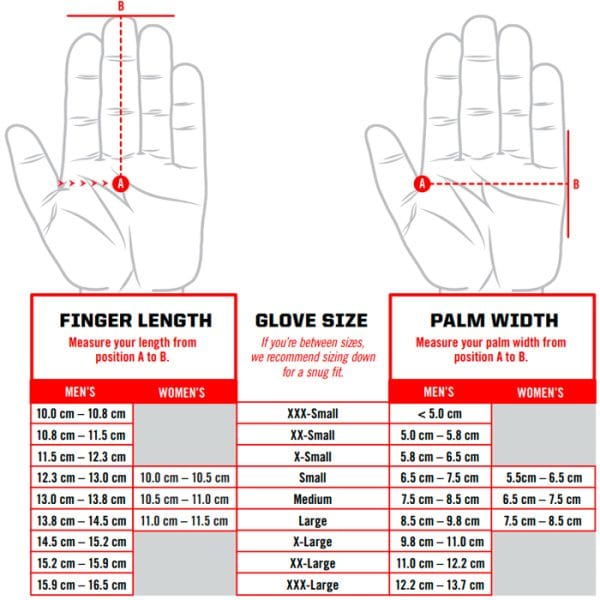 mechanix-glove-sizing-chart-001. Mechanix Original Material4X Gloves