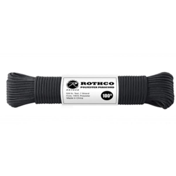 100ft paracord - safety black 001. 100ft paracord - safety black 001