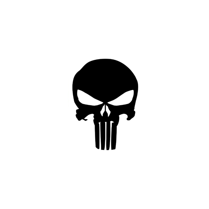 60mm punisher sticker black 001. 60mm punisher sticker black 001