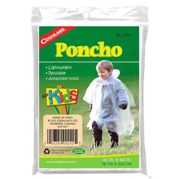 cog0242-coghlan's-poncho-for-kids-001. Coghlan's Poncho For Kids