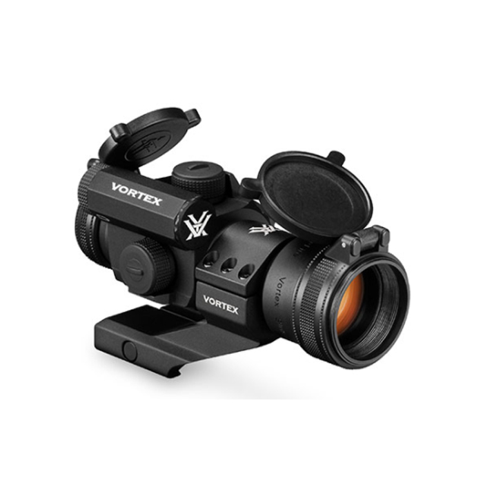 vortex vsf501 strikefire 001. Vortex Strikefire II - 1x Red/Green Illumin. Red Dot 4 MOA Lower 1/3 Co-Witness Cantilever