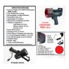 zartek 478 002. Zartek ZA-478 1200 Lumen EX Mega Bright Rechargeable Spotlight with AC/DC Charger