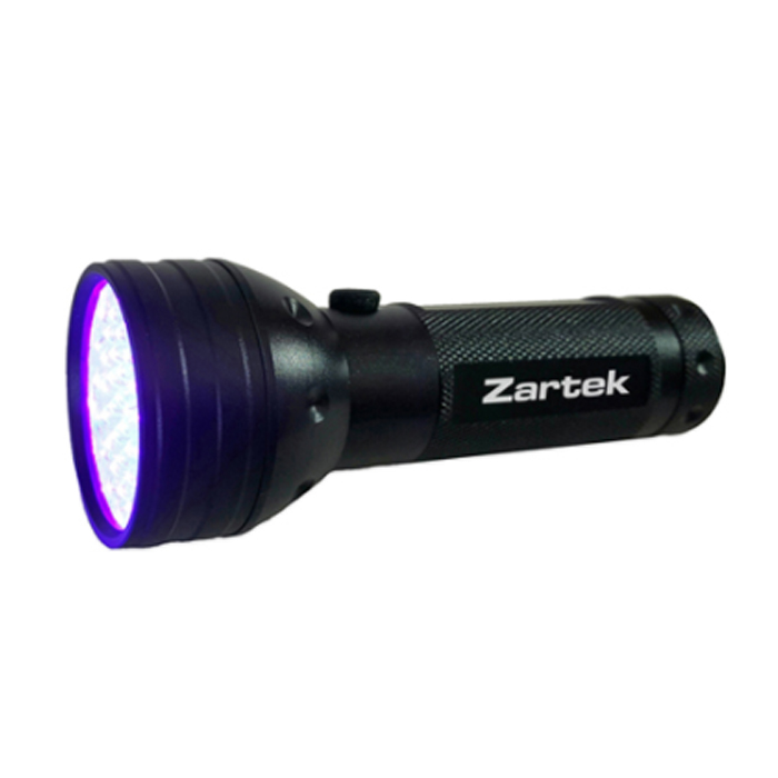 zartek za-495 001. Zartek UV Flashlight, Scorpion Detection, 51 LED, 3 AA Batteries Incl.