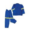 royal reflective 2 piece conti suit 001. 2 Piece Polycotton Conti Suit with Reflective Tape - Royal Blue
