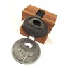 dzi metal punisher 6pc coaster set with holder 001. Set of 6 Metal Punisher Coasters with Bottle Opener & Holder