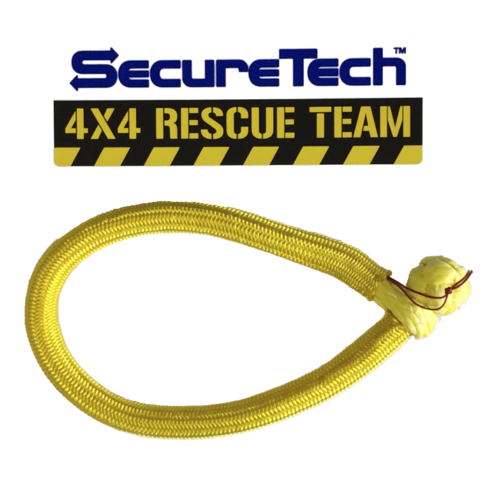 securetech dyneema soft shackle 001. Securetech Dyneema Rope Type Soft Shackle - Yellow, 11.4Ton