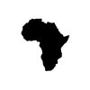 90mm africa sticker black 001. DZI Africa Vinyl Transfer Sticker - 90mm - Black