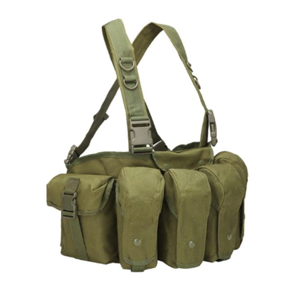 ak-chest-rig-001. Basic AK Style Chest Rig with 6 x Pouches - Various