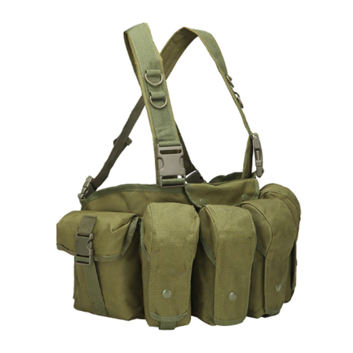 ak-chest-rig-001. Basic AK Style Chest Rig with 6 x Pouches - Various