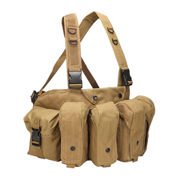 ak-chest-rig-002. Basic AK Style Chest Rig with 6 x Pouches - Various