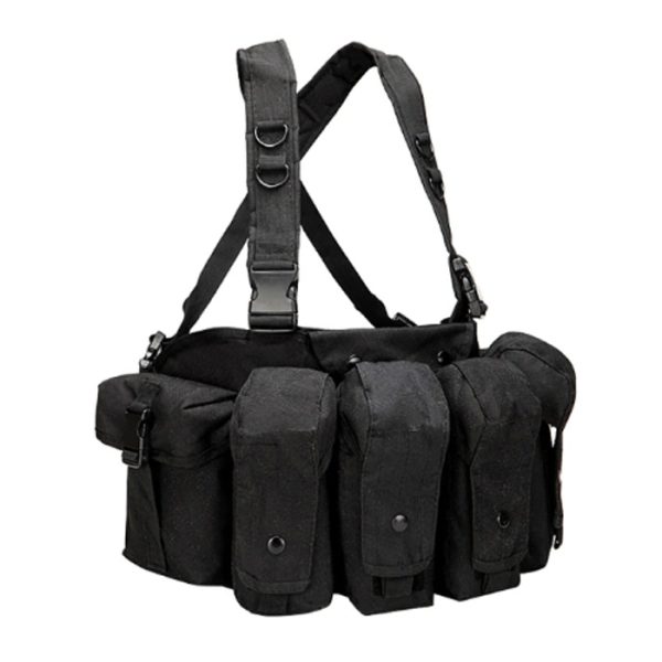 ak-chest-rig-003. Basic AK Style Chest Rig with 6 x Pouches - Various