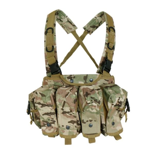 ak-chest-rig-004. Basic AK Style Chest Rig with 6 x Pouches - Various