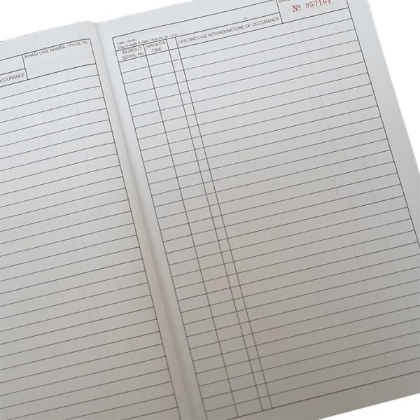 dsgocb#2. Occurrence Book (OB Book) - 400 Pages