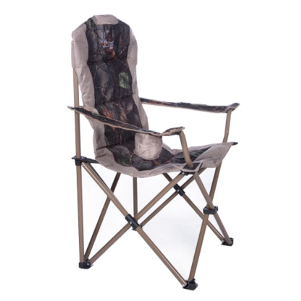 afritrail nyala camo chair with coller bag 002. Afritrail Nyala Camo Luxury Arm Chair - 150Kg