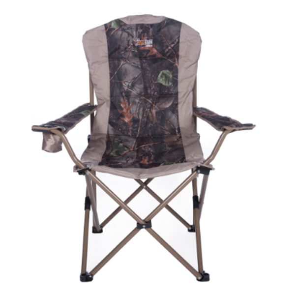 afritrail nyala camo chair with cooler bag 001. Afritrail Nyala Camo Luxury Arm Chair - 150Kg