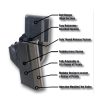 cr secure iii duty holster with bph 003. CR Secure III Level II Autolocking Modular Duty Holster with BP Hanger - Various