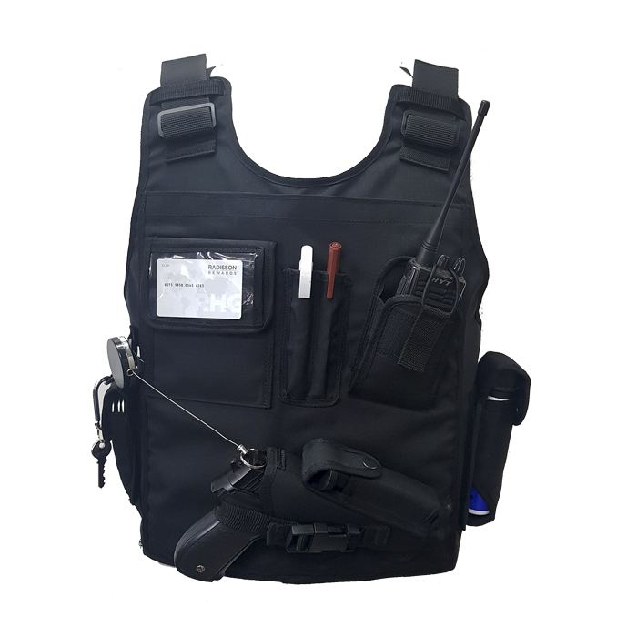 reaction officer vest 004. Reaction Officer Level II Front & Back Multi Pouch Bulletproof Vest - Various