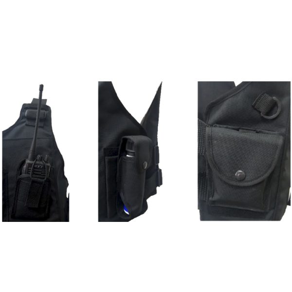 reaction officer vest 006. Reaction Officer Level IIIA Front & Back Multi Pouch Bulletproof Vest - Various