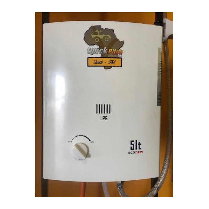 quick pitch quick hot 5l geyser 001. Quick Pitch Quick-Hot 5L Gas Water Heater
