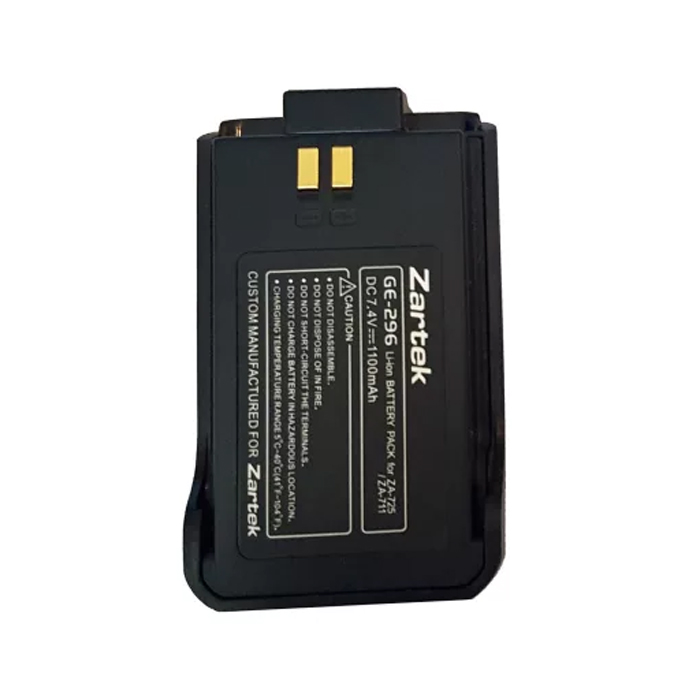 zartek ge-296 001. Zartek ZA-725/711 Spare Li-Ion Battery Pack 7.4V 1100mAH
