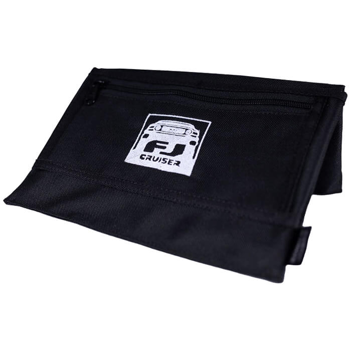 arm-rest-fj-logo-black-001. DZI Vehicle Armrest - Black - "FJ CRUISER" Image