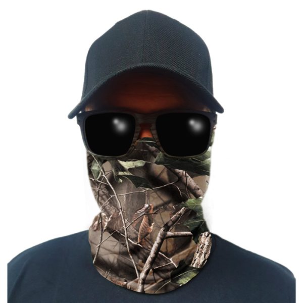 sa-50343-multi-use-tubular-bandana-gator-face-shie. Multi-Use Tubular Bandana/Gator Face Shield - Bush Camo