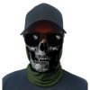 sa-50211-multi-use-tubular-bandana-gator-face-shie. Multi-Use Tubular Bandana/Gator Face Shield - Tactical OD Green Skull