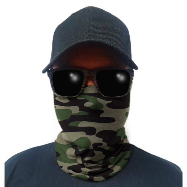 sa-50359-multi-use-tubular-bandana-gator-face-shie. Multi-Use Tubular Bandana/Gator Face Shield - Woodland Military Camo