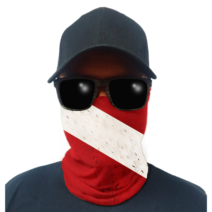 sa-50063-multi-use-tubular-bandana-gator-face-shie. Multi-Use Tubular Bandana/Gator Face Shield - Dive Flag