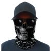 sa-50265-multi-use-tubular-bandana-gator-face-shie. Multi-Use Tubular Bandana/Gator Face Shield - Blackout Rounds Skull
