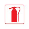 sign red fire extoinguisher 001. Fire Extinguisher Sign - Various