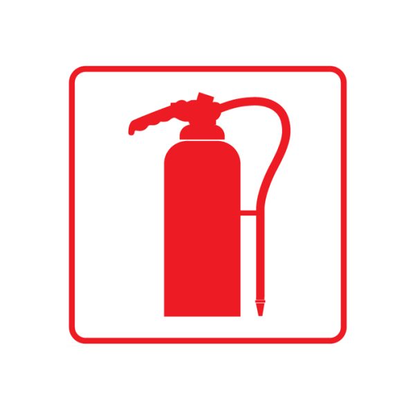sign red fire extoinguisher 001. Fire Extinguisher Sign - Various