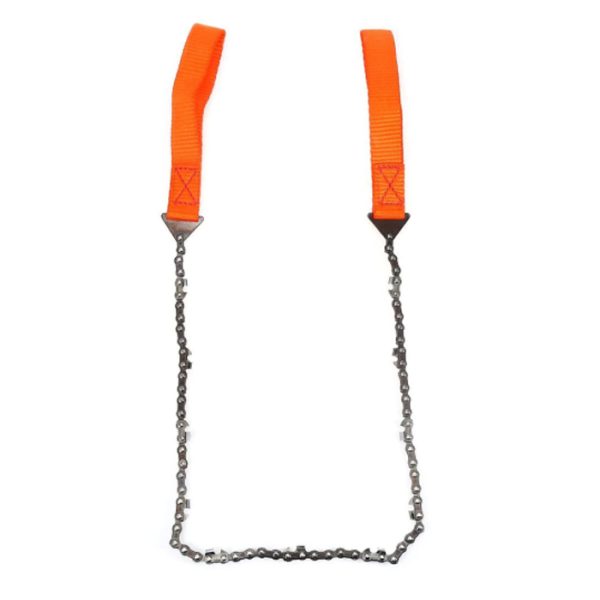 dzi pocket hand chain saw with pouch 004. DZI Pocket Hand Chain Saw with Pouch - Orange