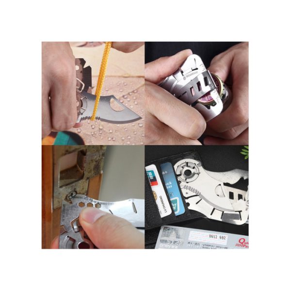 dzi edc 9 in 1 stainless steel multi function card. DZI EDC 9 in 1 Stainless Steel Multi Function Card/Pocket Tool