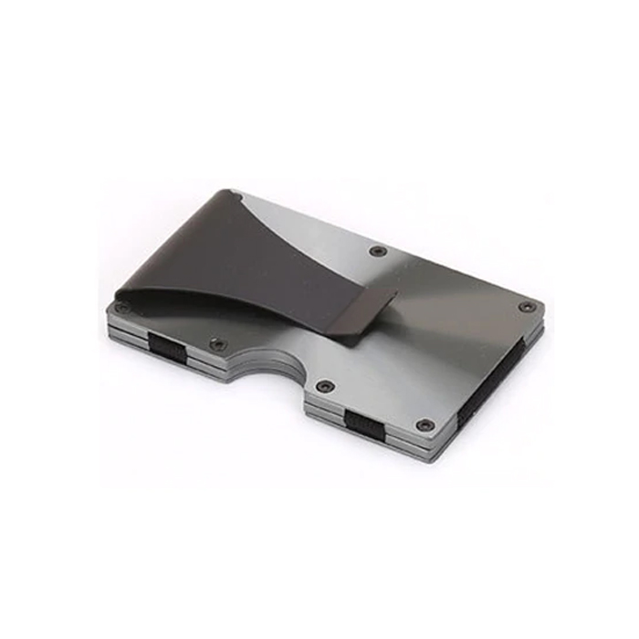 dzi edc metal card wallet with money clip - gun me. DZI EDC Metal Card Wallet with Money Clip