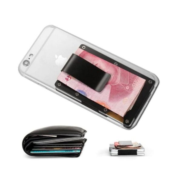 dzi edc metal card wallet with money clip - gun me. DZI EDC Metal Card Wallet with Money Clip