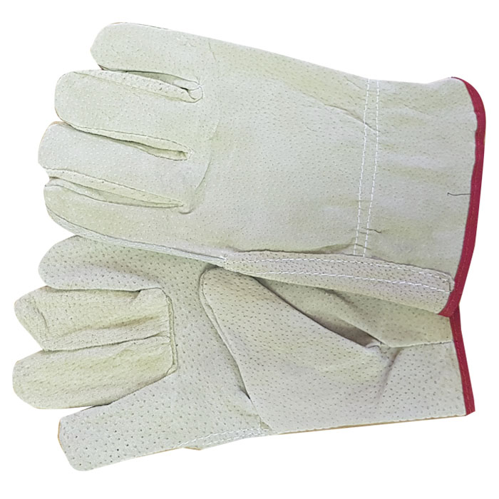 g012-p gloves 001. VIP Pig Skin Split Leather Utility Glove - OSFM